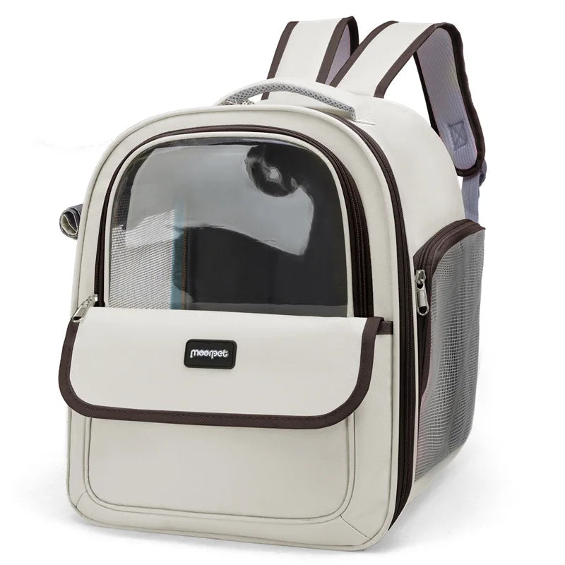 Catbly.Luxury Clear Pet Travel Backpack